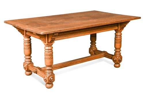Lot 149 - An oak architect designed library table