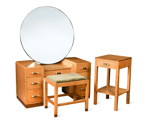 Lot 181 - An Art Deco satin walnut bedroom suite