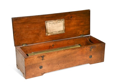 Lot 807 - A Nicole Freres cylinder musical box with key wind, no.22691