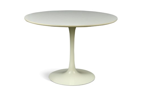 Lot 216 - Maurice Burke for Arkana, a white lacquer tulip table