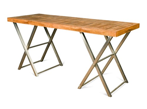 Lot 233 - A contemporary snakeskin covered console table