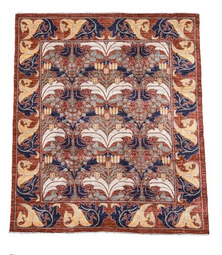 Lot 151 - In the manner of C. F. A. Voysey, a large hand-knotted wool carpet, 20th century