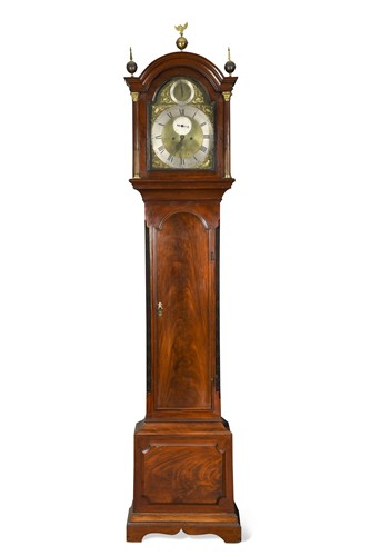 Lot 571 - A George III mahogany longcase clock
