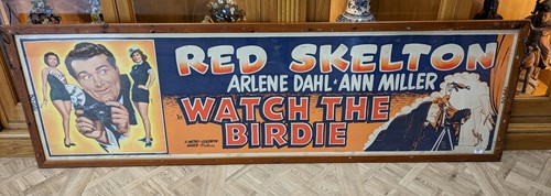 Lot 348 - A film poster, framed. Watch the Birdie...
