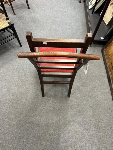 Lot 260 - Attributed to Arthur W. Simpson (1857-1922) of Kendal, an oak valet chair