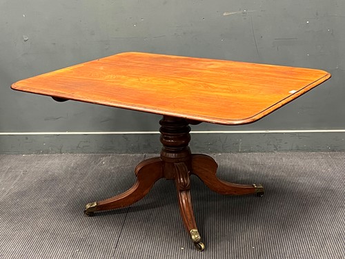 Lot 346 - A 19th century mahogany breakfast table, the...