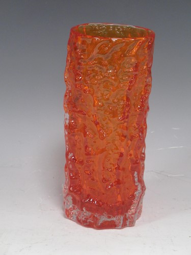 Lot 37 - A Whitefriars tangerine vase, 19cm high