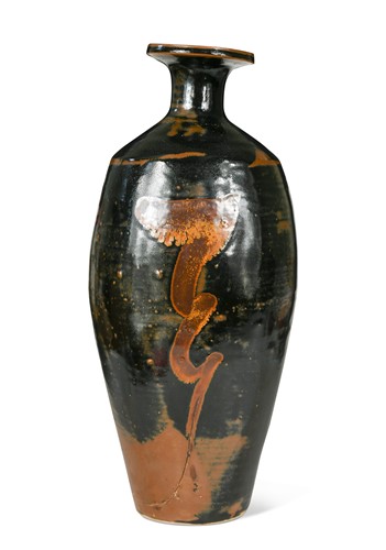 Lot 27 - David Leach OBE (1911-2005), a large bottle form stoneware vase