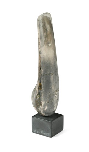 Lot 42 - Peter Hayes (1946-), a small raku glazed totem