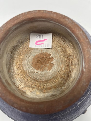 Lot 36 - Robin Welch (1936-2019), a stoneware footed bowl, circa 1987