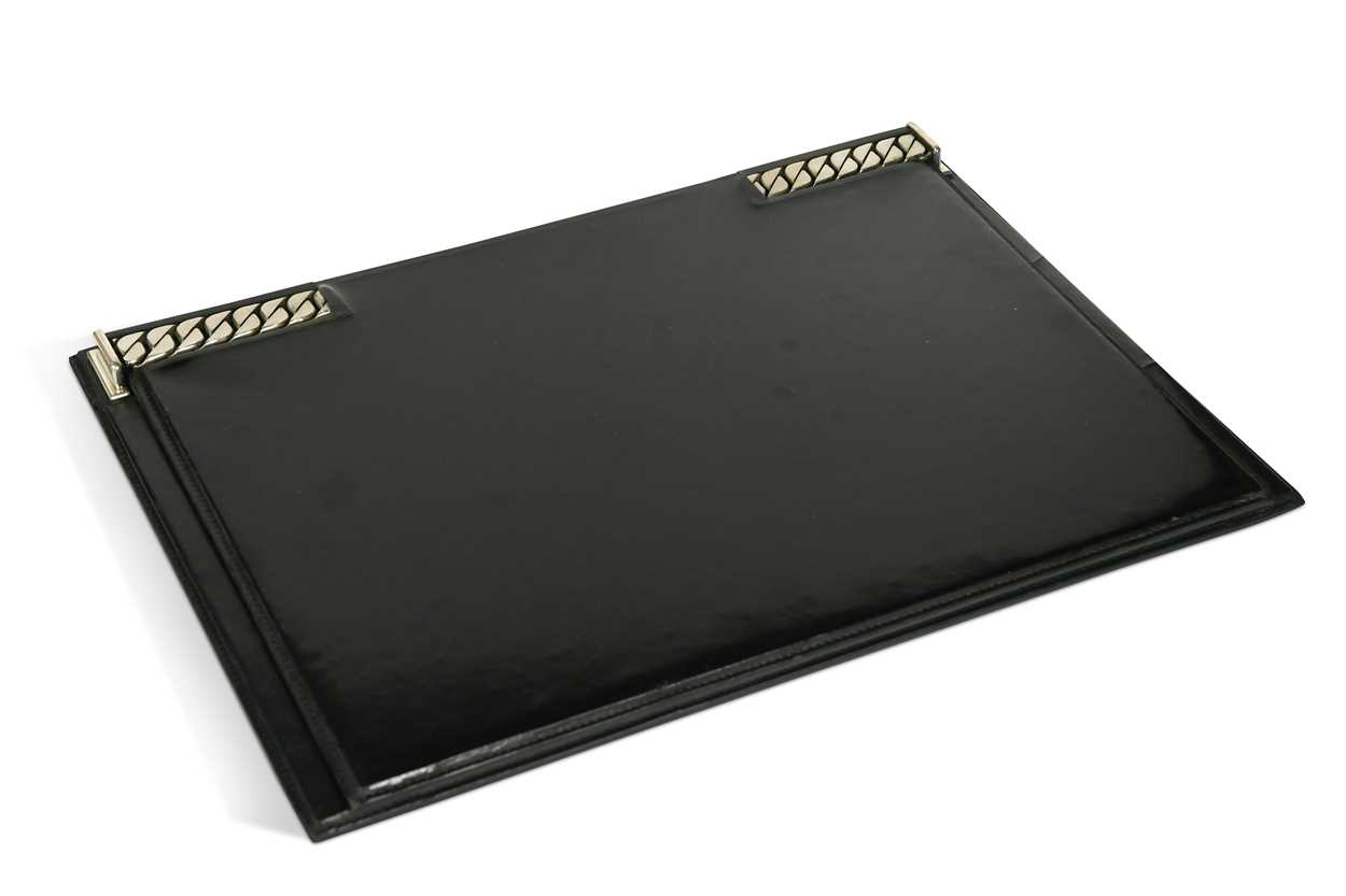 Lot 123 - Gucci, a mid-century Italian leather desk blotter pad