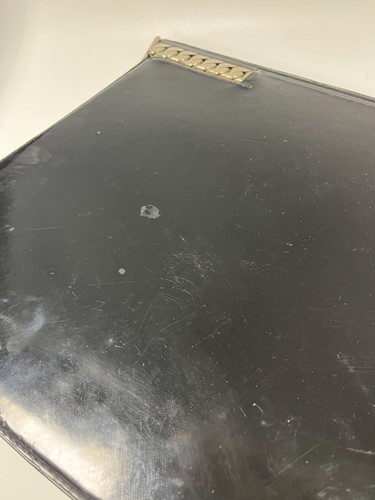 Lot 123 - Gucci, a mid-century Italian leather desk blotter pad