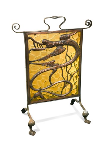 Lot 168 - An Arts & Crafts fire screen