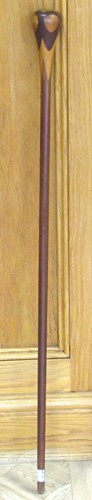 Lot 123 - An inlaid walking stick 83.5cm long