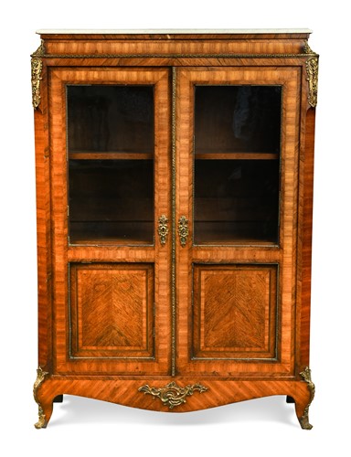 Lot 361 - A French kingwood cabinet, 19th century
