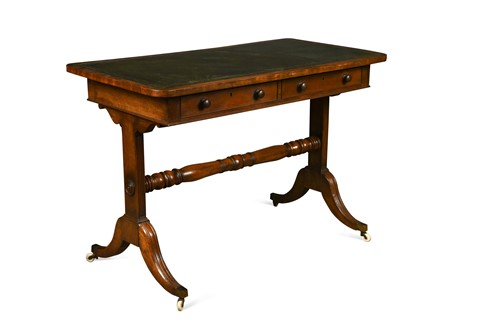 Lot 770 - A mahogany writing table, 19th century