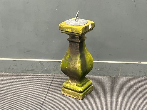 Lot 475 - A Victorian hand carved stone stepped baluster...