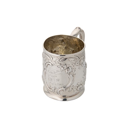 Lot 340 - A George II silver mug