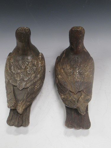 Lot 139 - Two carved and painted decoy pigeons, approx...