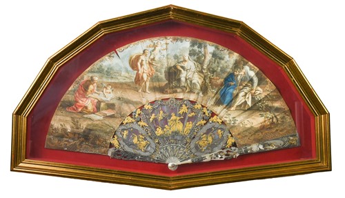 Lot 748 - A Rococo-style Continental framed fan