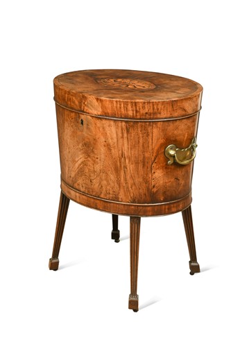 Lot 708 - A late George III mahogany cellarette