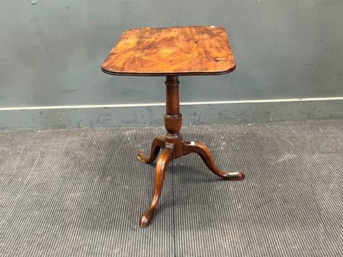 Lot 379 - A 19th century mahogany tripod table, the...