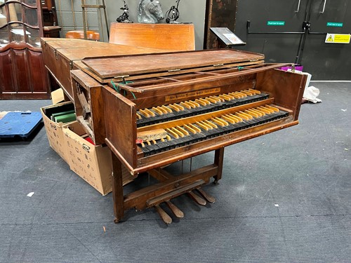 Lot 499 - A double manual harpsichord made by Alec...