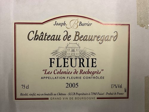 Lot 1 - Fleurie, Les Colonies de Rochegres 2005