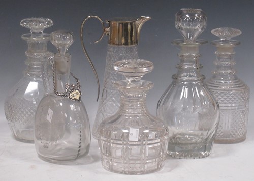 Lot 73 - A collection of antique glassware including a...