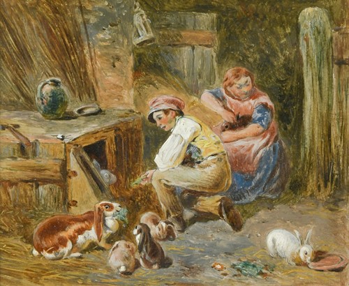 Lot 369 - Circle of Frederick Daniel Hardy (British, 1827-1911)