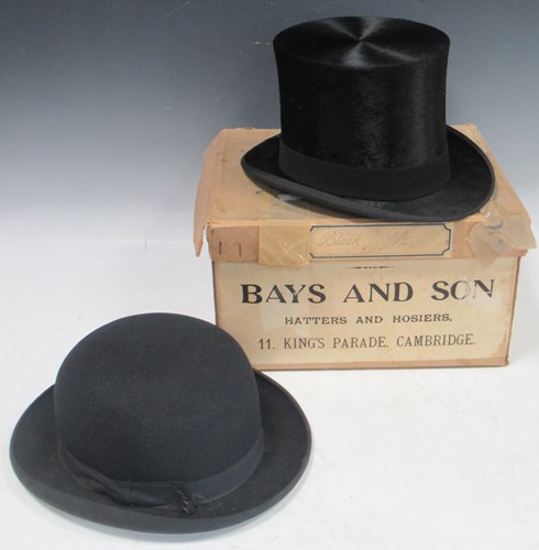 Lot 194 - A bowler hat by Battersby, and top hat by...