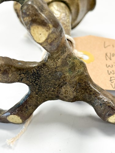 Lot 660 - A gilt bronze oil lamp in the form of a satyr, Northern Italian 17th century