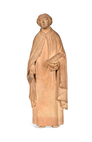 Lot 472 - A Northern Italian terracotta niche figure, 17th or 18th century
