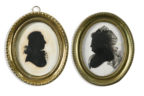 Lot 343 - Six Silhouette Portraits