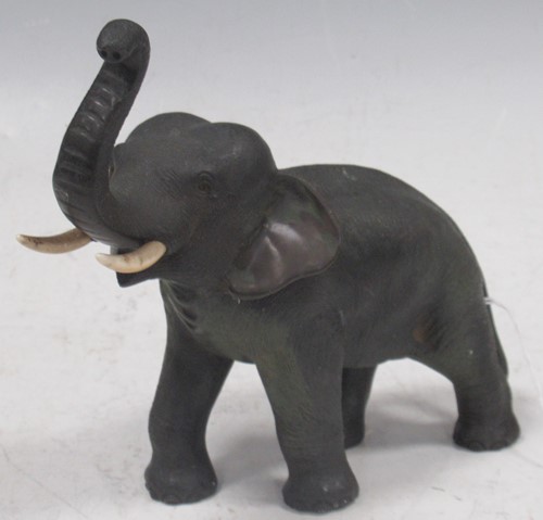 Lot 48 - A Japanese bronze figure of a bull elephant, circa 1910-20