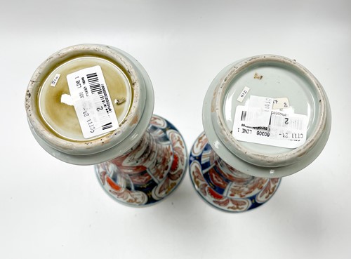 Lot 65 - A pair of Japanese Imari vases, Edo Period, 18th century