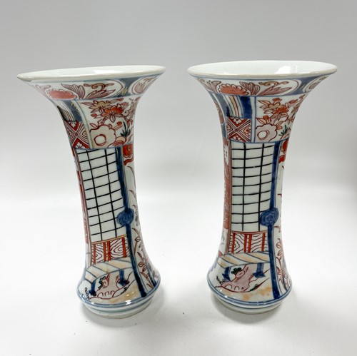 Lot 65 - A pair of Japanese Imari vases, Edo Period, 18th century