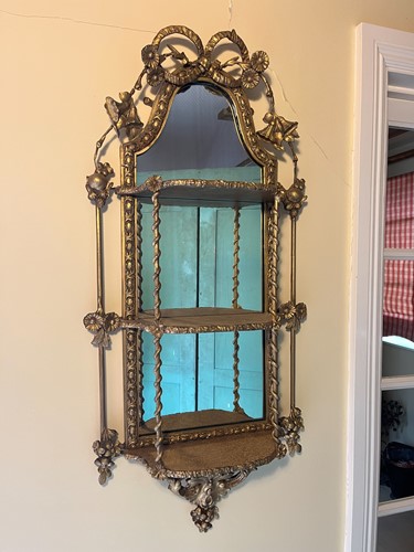 Lot 336 - A Victorian gilt gesso wall mirror