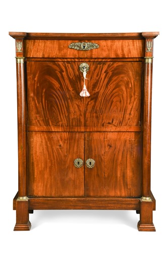 Lot 310 - An Empire mahogany escritoire embellished with gilt metal mounts