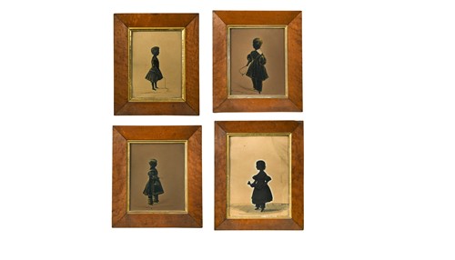 Lot 311 - A set of four early Victorian silhouettes