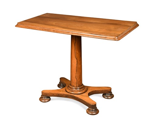Lot 757 - A late Regency rosewood pedestal console table