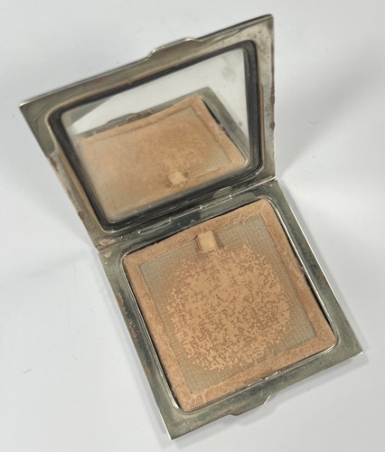 Lot 301 - An Edward VIII silver and enamel powder compact