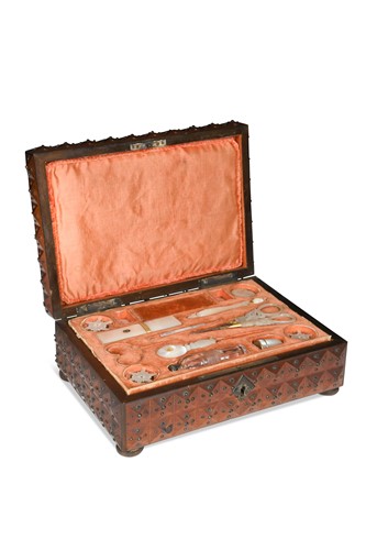 Lot 251 - A Palais Royal type necessaire, 19th century