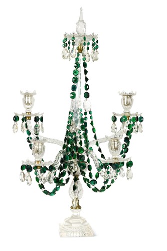 Lot 263 - A large cut-glass centrepiece, late 19th century