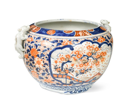 Lot 72 - A Chinese Imari twin-handled jardiniere, circa 1900