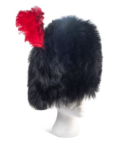 Lot 318 - An Elizabeth II OR's ceremonial bearskin hat to the Coldstream Guards