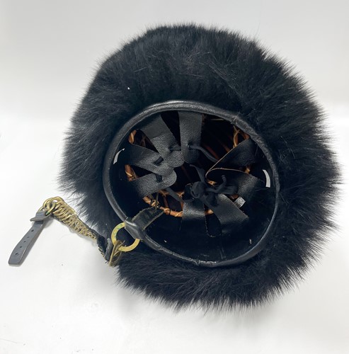 Lot 318 - An Elizabeth II OR's ceremonial bearskin hat to the Coldstream Guards