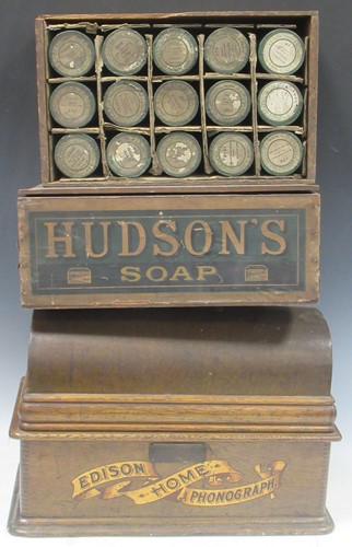 Lot 201 - Edison Home Standard Phonograph, cased, with a...