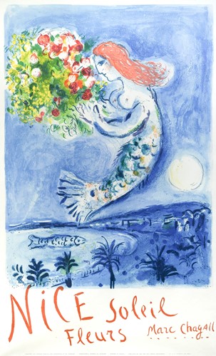 Lot 381 - After Marc Chagall (1887-1985), Nice, Soleil, Fleurs, 1962
