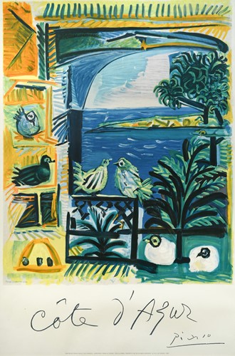 Lot 200 - After Pablo Picasso (Spanish, 1881-1973), Cote d'Azur, 1962